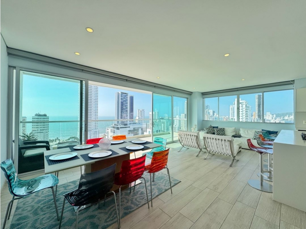 Venta apartamento 3 alcobas en OCEANIC 44 en Bocagrande Cartagena