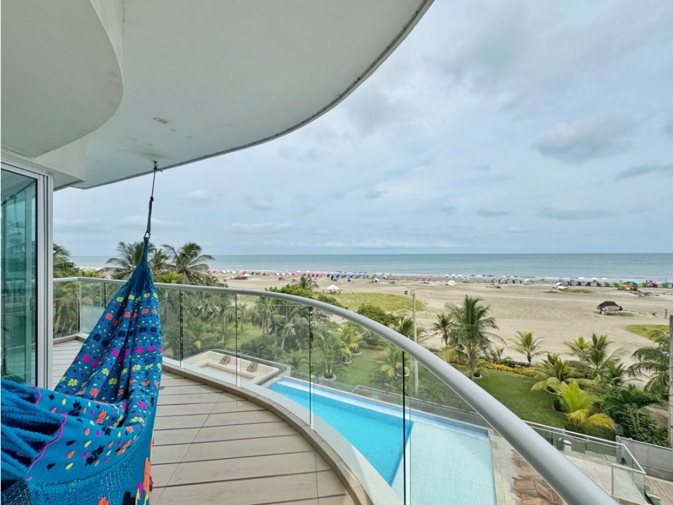 Venta apartamento 3 alcobas FRENTE AL MAR Murano Beach La Boquilla — foto 2