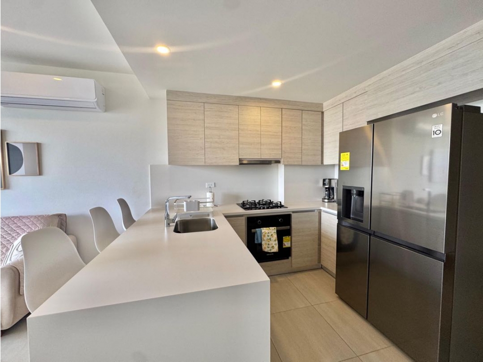 VENTA apartamento AMOBLADO 2 alcobas MORROS EOS | Serena del mar — foto 4