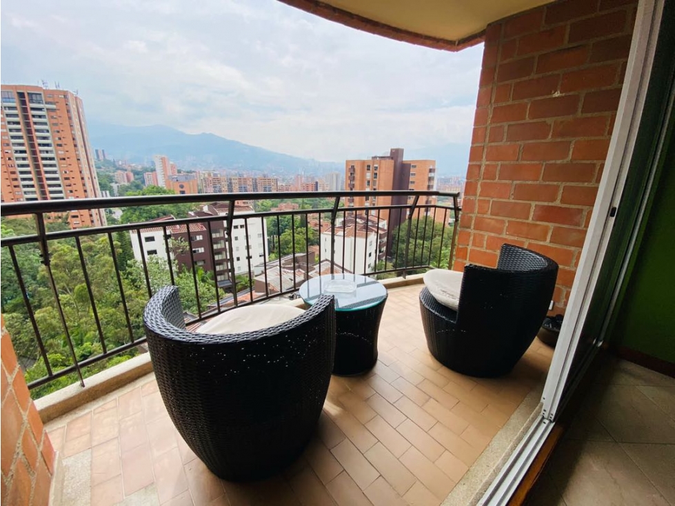 Venta apartamento amoblado. El Poblado, La Frontera. Unidad Completa.