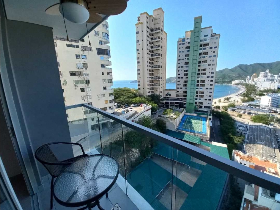 VENTA APARTAMENTO AMOBLADO PERMISO TURISMO EN RODADERO SUR SANTA MARTA