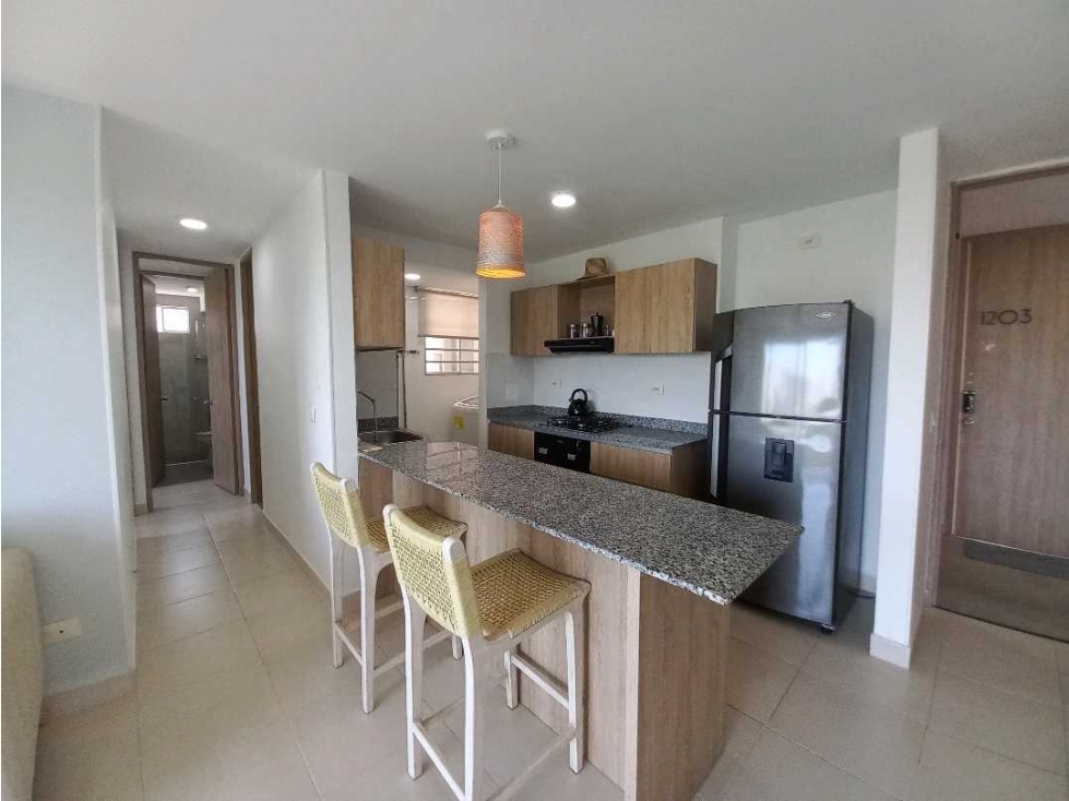 Venta apartamento amoblado en Santa Marta sector Pozos Colorados