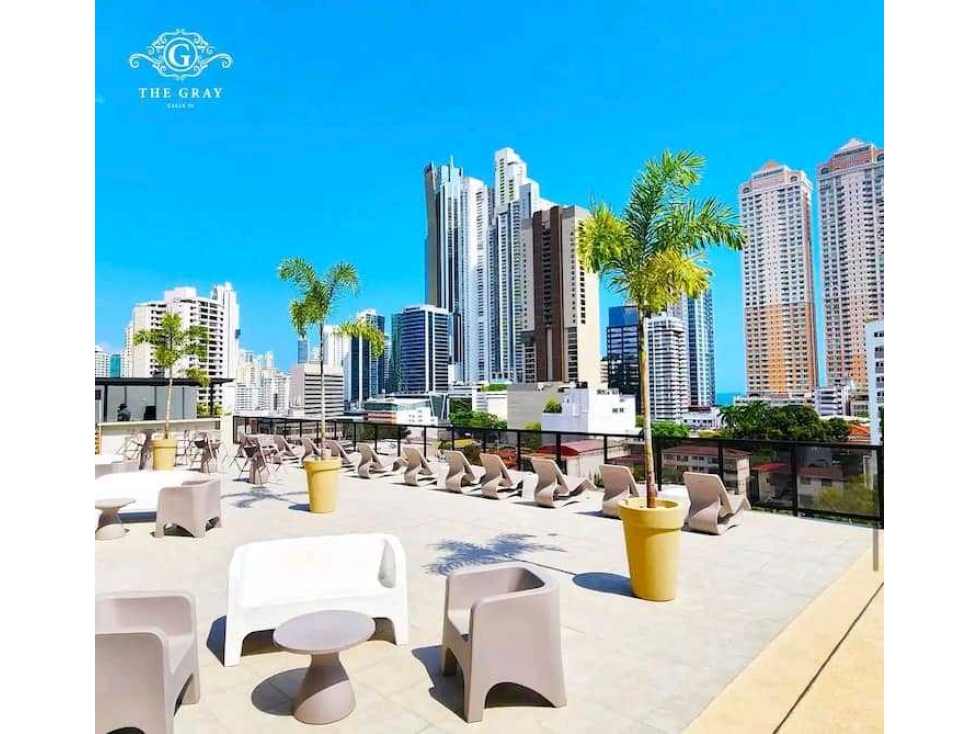 VENTA APARTAMENTO CALLE 50 PH THE GRAY LINEA BLANCA SEMI AMUEBLADO — foto 5