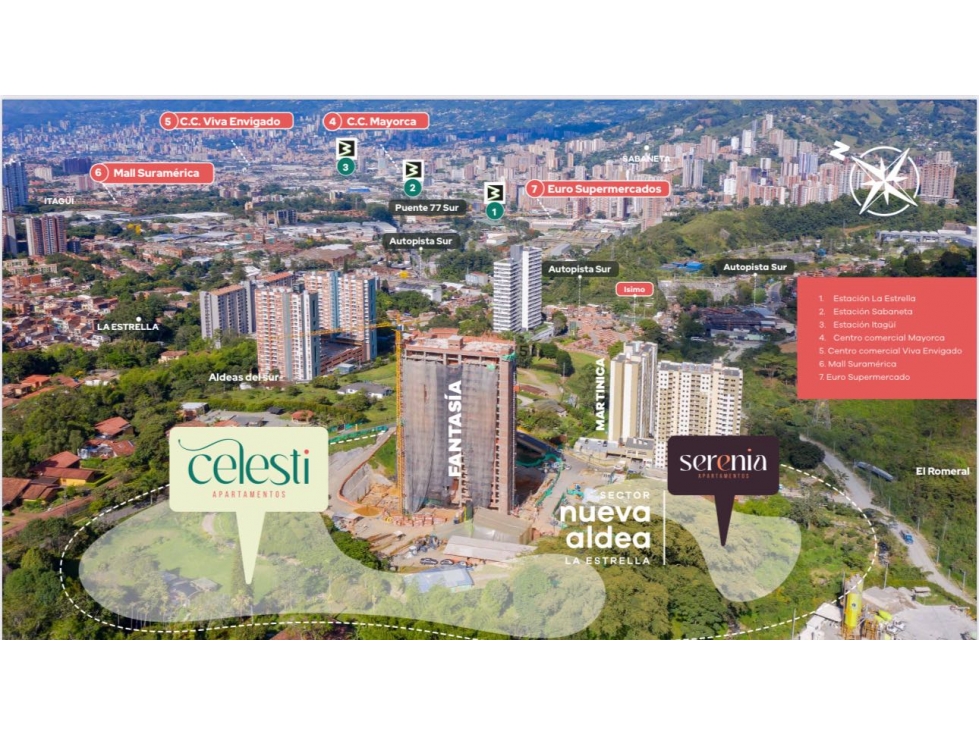 VENTA APARTAMENTO CESION DE DERECHOS EN LA ESTRELLA-CELESTI- PISO 15 — foto 3