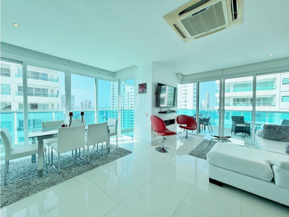 Venta apartamento de 3 alcobas Edificio Bahia Grande Castillogrande — foto 3