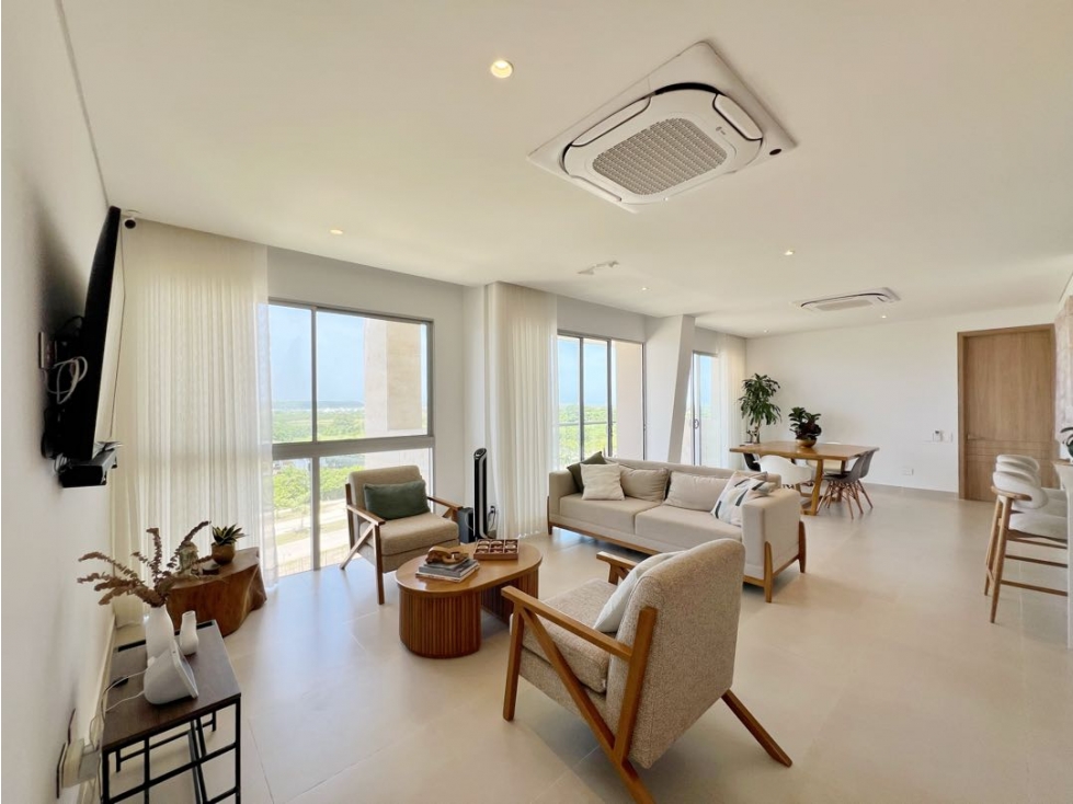 Venta apartamento de 4 alcobas Baia Kristal Zona Norte Cartagena