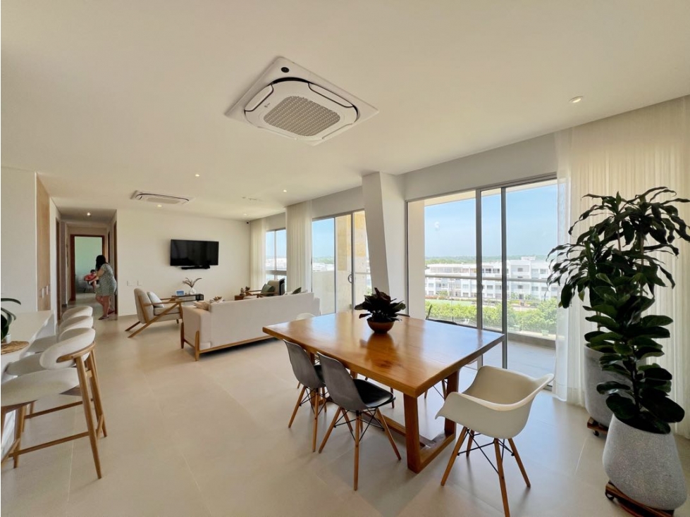 Venta apartamento de 4 alcobas Baia Kristal Zona Norte Cartagena — foto 3