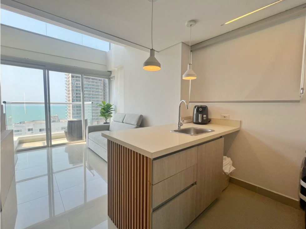 Venta apartamento Duplex UNA ALCOBA en MAGNO LOFT Bocagrande Cartagena