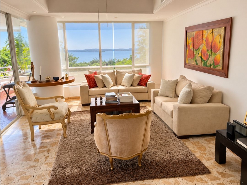 Venta Apartamento en Castillo Grande Con Vista al Mar en Cartagena