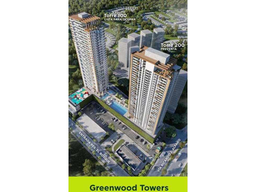 VENTA APARTAMENTO EN EL BOSQUE PH GREENWOOD TOWERS TORRE 200