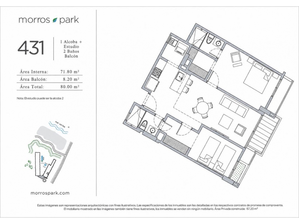 VENTA! Apartamento en Morros Park! — foto 3