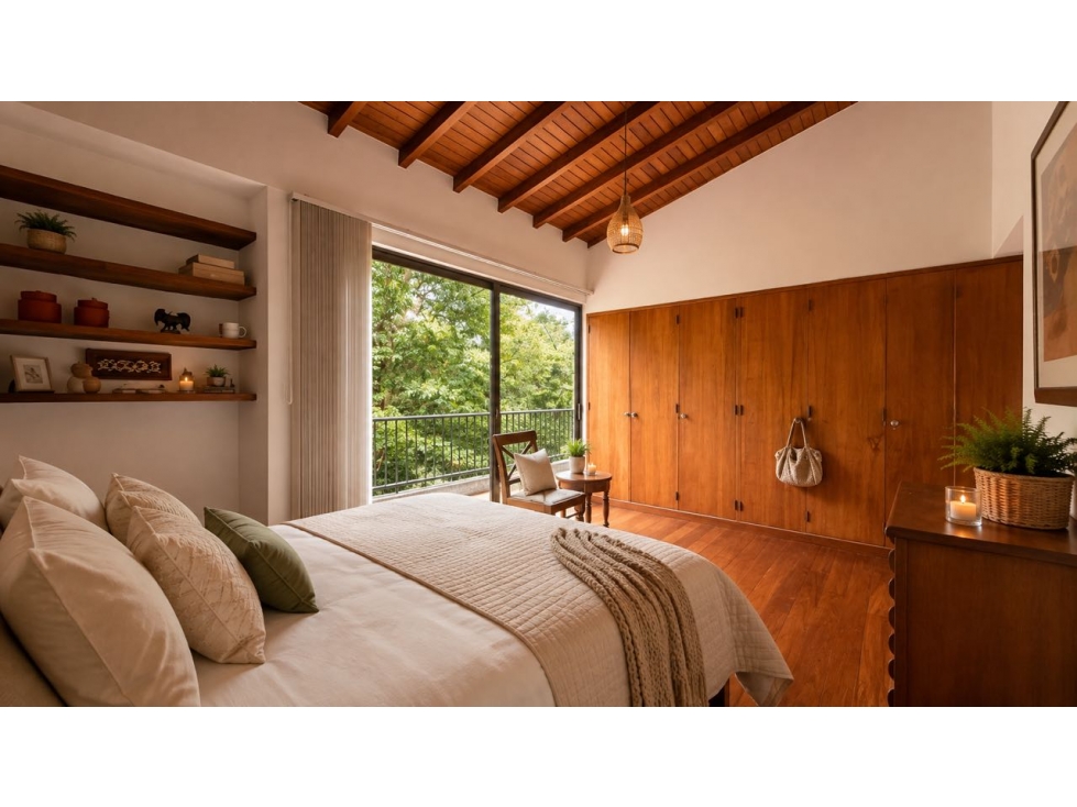 VENTA APARTAMENTO EN VIZCAYA METIDO EN EL BOSQUE CON TECHOS ALTOS