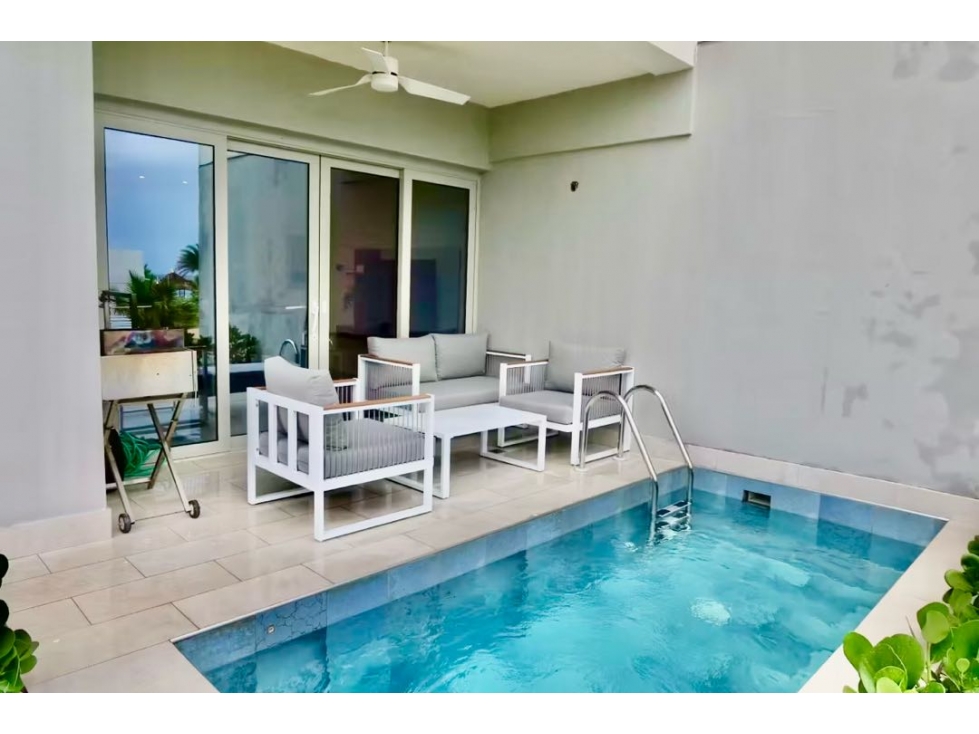 VENTA APARTAMENTO PLAYA ESCONDIDA CON PISCINA PRIVADA (EC) - 2