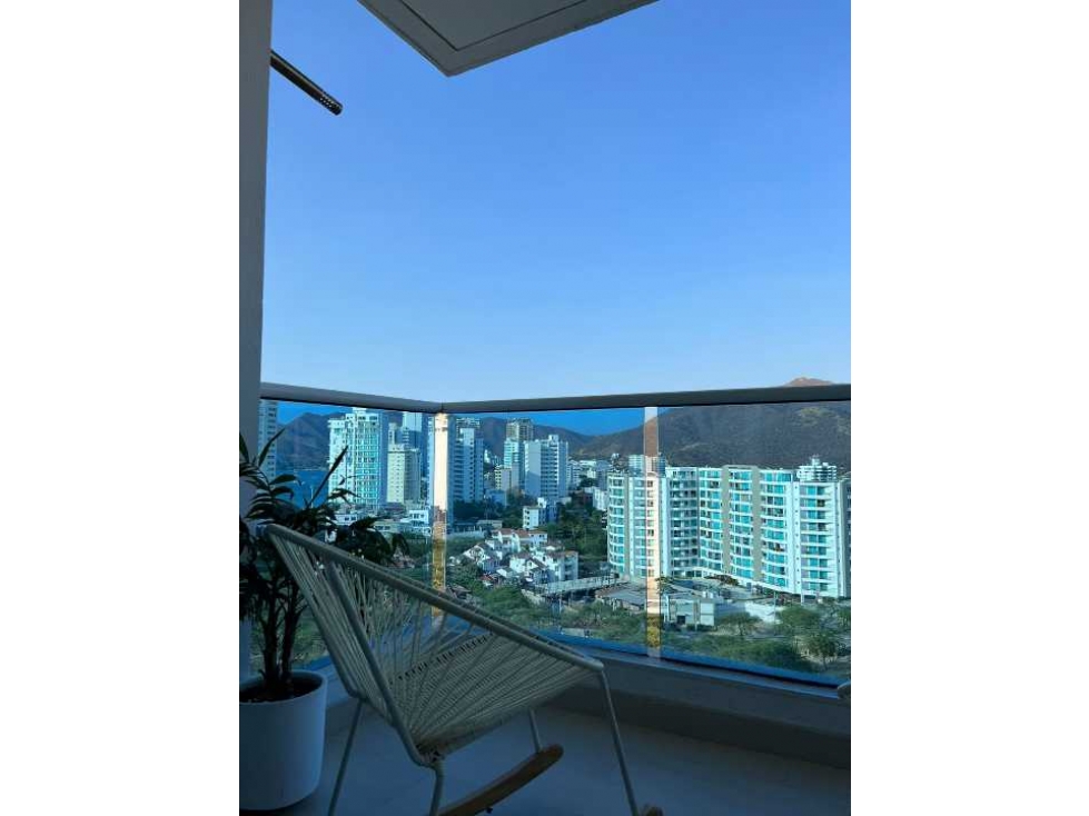 VENTA APARTAMENTO PLAYA SALGUERO SANTA MARTA RM12RD Piso Alto — foto 2