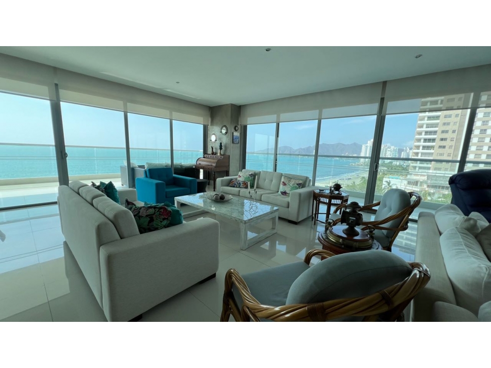 Venta apartamento primera línea en playa salguero Santa Marta