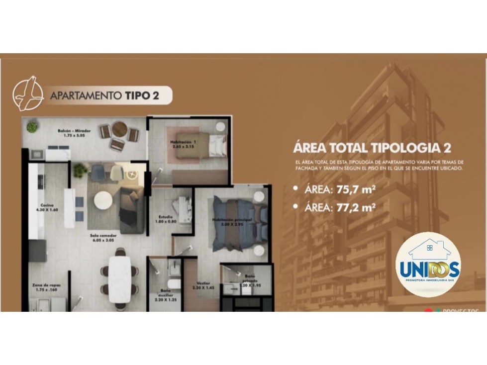 VENTA APARTAMENTOS PEREIRA SOBRE PLANOS AV LAS AMERICAS — foto 2