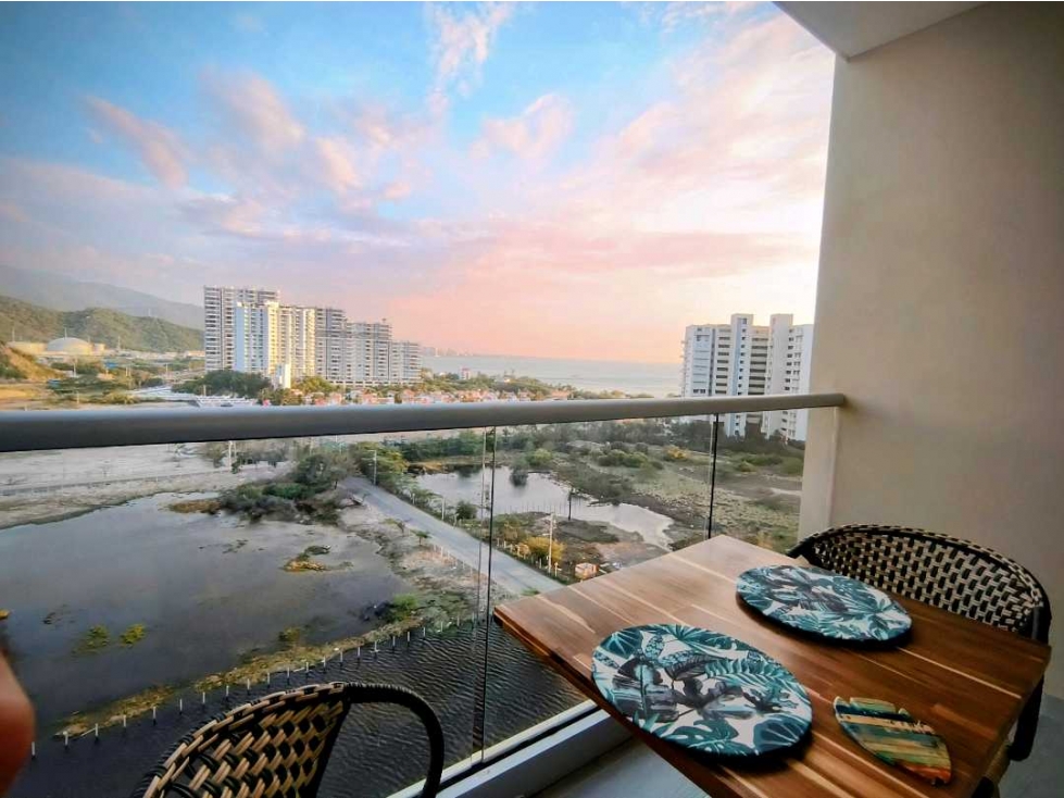 VENTA APTO AMOBLADO TURÍSTICO VISTA AL MAR CABO TORTUGA STA MTA O.P — foto 3