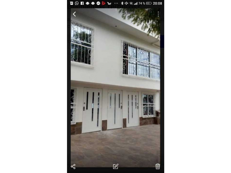 VENTA CASA EXTERNA - 2 APARTA ESTUDIOS RENTADOS TEQUENDAMA CALI (MBM)