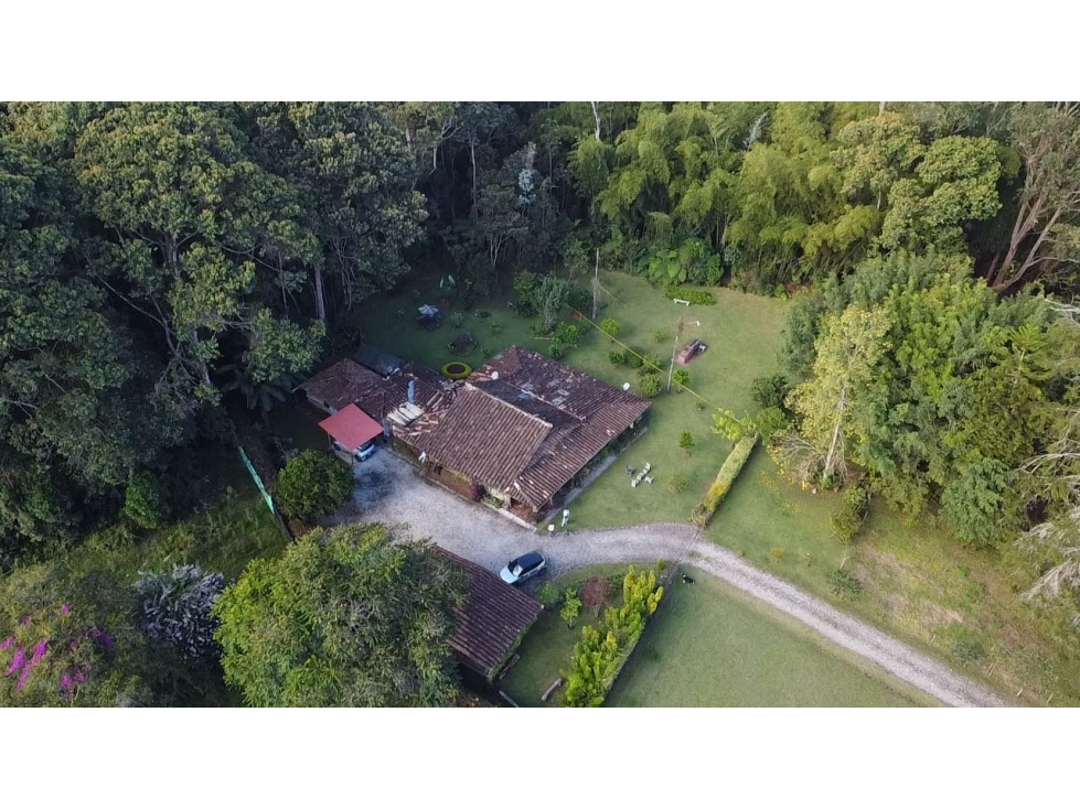Venta lote en Llanogrande plano con casa en madera y bosque nativo