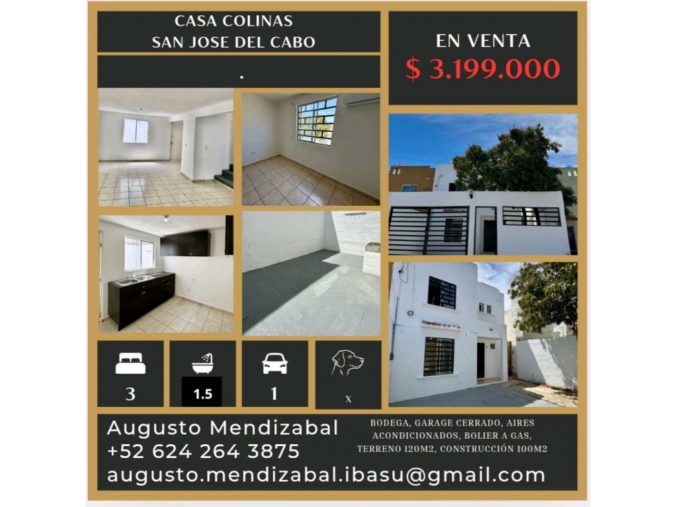 Venta casa en.Colinas.San Jose del Cabo - 1