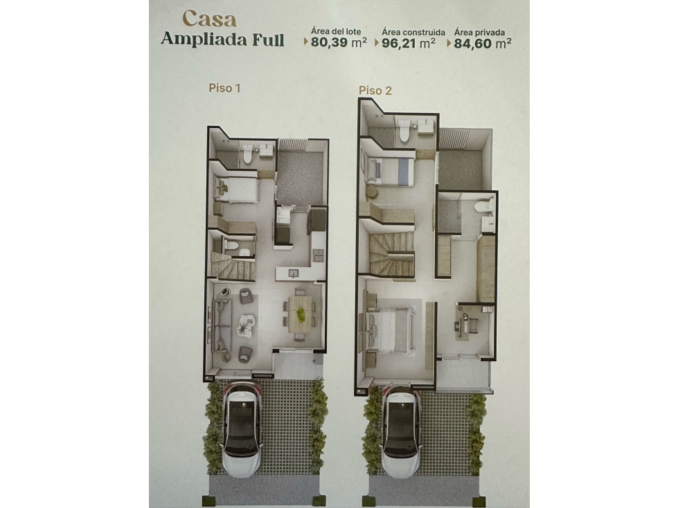 VENTA CASAS DUPLEX AMPLIADA FULL PLANOS PEREIRA SECTOR GALICIA