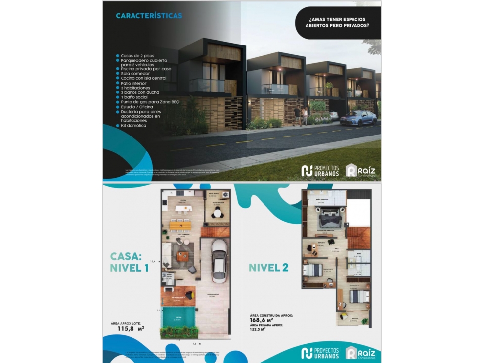 VENTA CASAS DUPLEX PEREIRA SECTOR CERRITOS