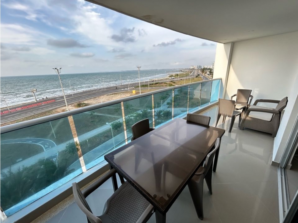 Venta de apartamento 2 alcobas, crespo vista al mar