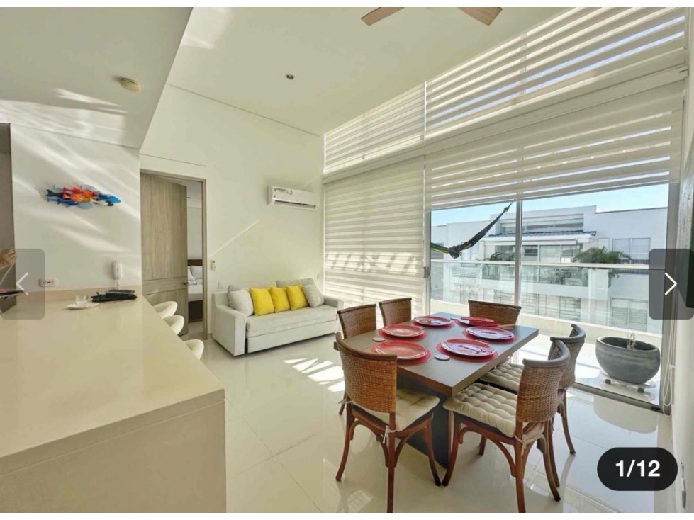 Venta de apartamento doble altura de 2 alcobas Burano serena del mar — foto 2