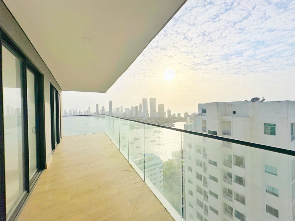 Venta de apartamento de 3 alcobas en Antilia 96 vista a la bahía Manga