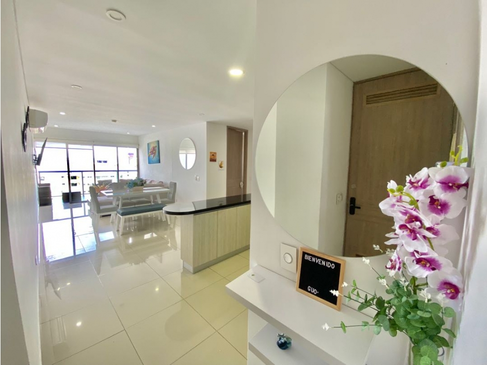 VENTA DE APARTAMENTO PARA RENTA CORTAS EN BOCAGRANDE CARTAGENA