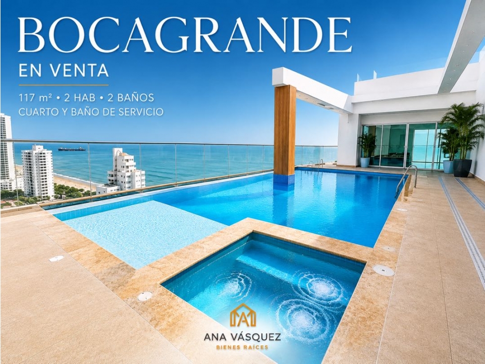 VENTA DE APARTAMENTO EN BOCAGRANDE