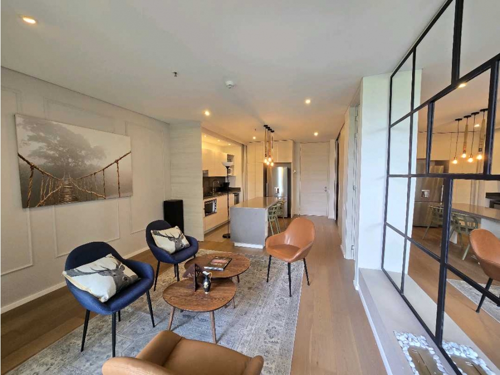 Venta de apartamento amoblado en el Alto de Las Palmas. Vista a verde. — foto 5