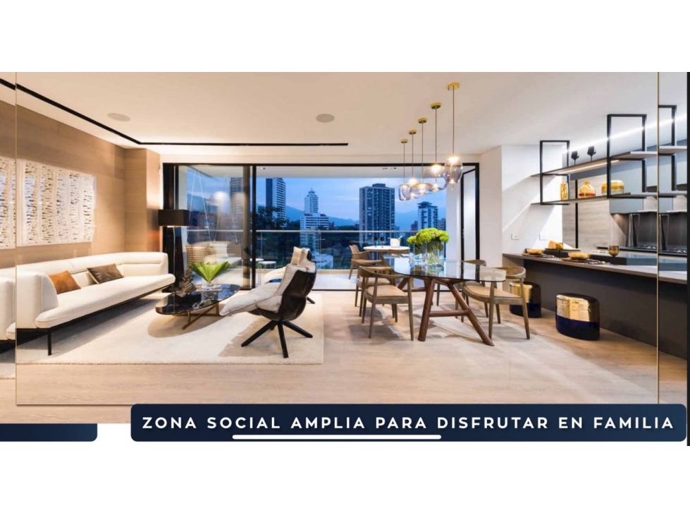 VENTA DE APARTAMENTO EN EL POBLADO PARA ESTRENAR PISO ALTO CON VISTA