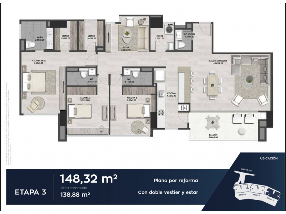 VENTA DE APARTAMENTO EN EL POBLADO PARA ESTRENAR PISO ALTO CON VISTA — foto 4