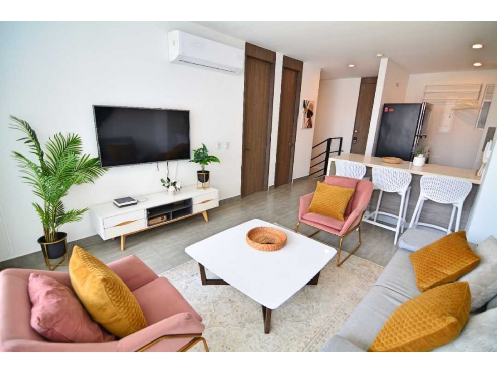 VENTA DE APARTAMENTO TURISTCO EN SPIAGIA LA BOQUILLA II AMOBLADO