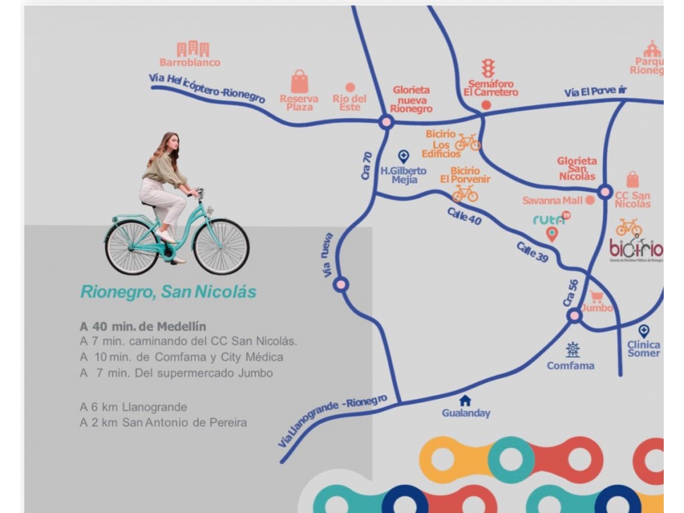 Venta de apartamentos en Rionegro, San Nicolás — foto 2