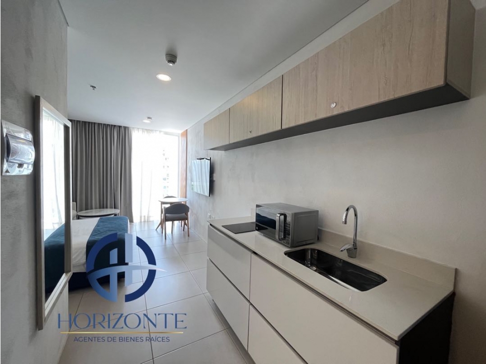 VENTA DE APARTASUITE EN PORTO HORIZONTE AMOBLADA, BELLO HORIZONTE — foto 2