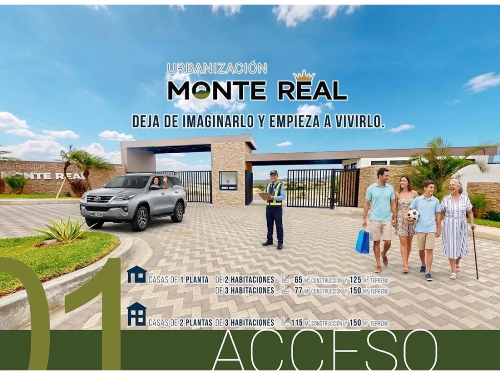 Venta de casa de un piso 2 habitaciones en Urb. Monte Real Montecrist - 3
