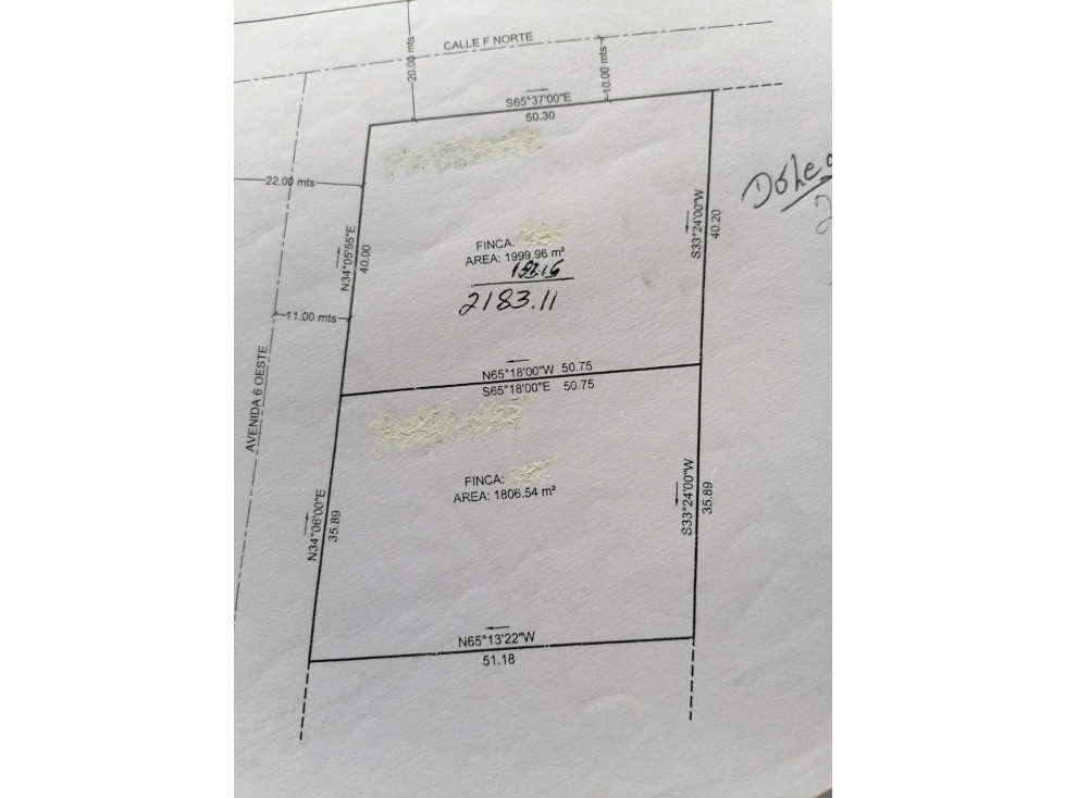 VENTA DE FINCA DE 1,806.54 METROS - 2