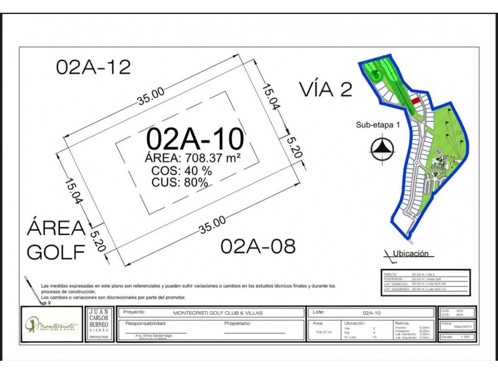 Terreno pendiente negativa en venta Urb. Montecristi Golf Club-Manabí. — foto 3