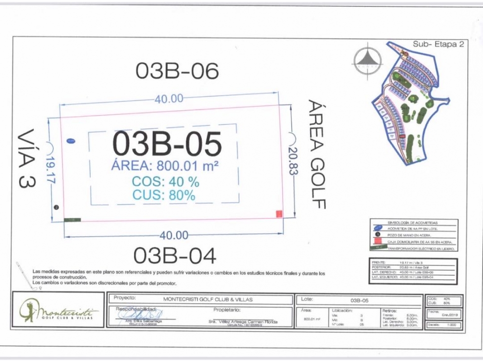 Terreno pendiente negativa en venta Urb. Montecristi Golf Club-Manabí. — foto 3