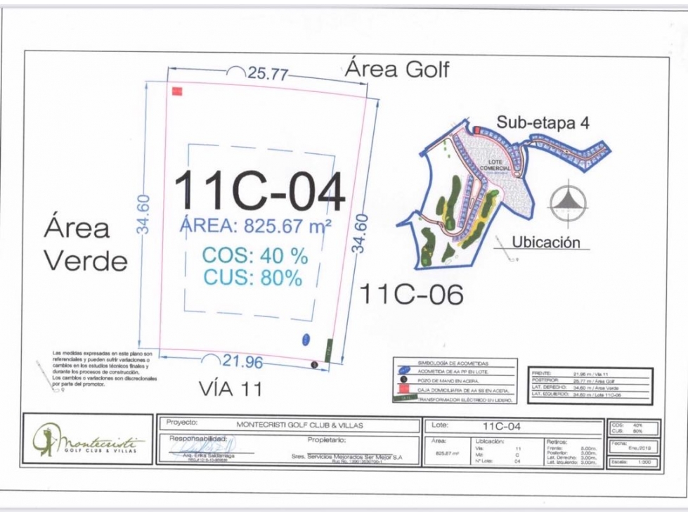 Terreno plano en venta Urb. Montecristi Golf Club-Manabi. — foto 3