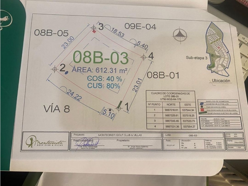 Terreno pendiente negativa en venta Montecristi golf club-Manabí. — foto 3