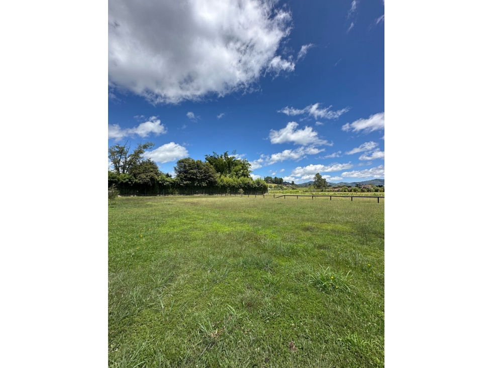 Venta de lote en Llanogrande