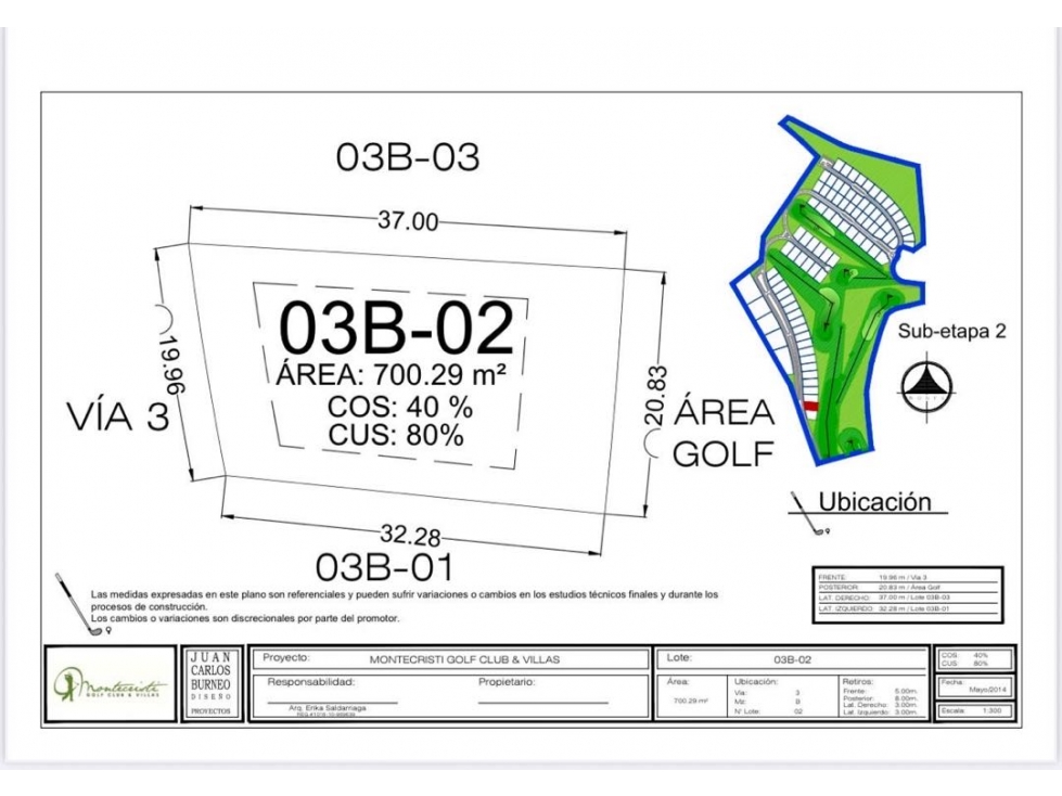Terreno pendiente negativa en venta Urb. Montecristi Golf Club-Manabí. — foto 3