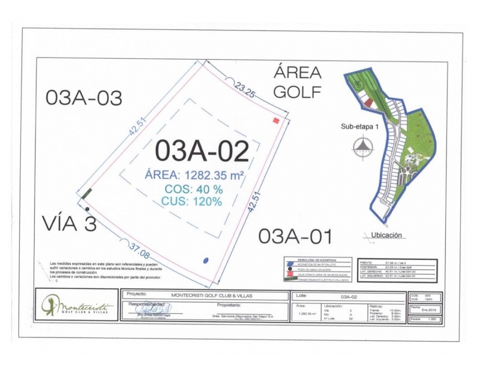 Lote plano de venta Urb. Montecristi Golf Club-Manabí. — foto 3