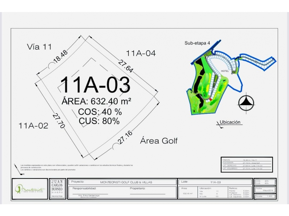 Terreno plano en venta Urb. Montecristi Golf Club-Manabí. — foto 3
