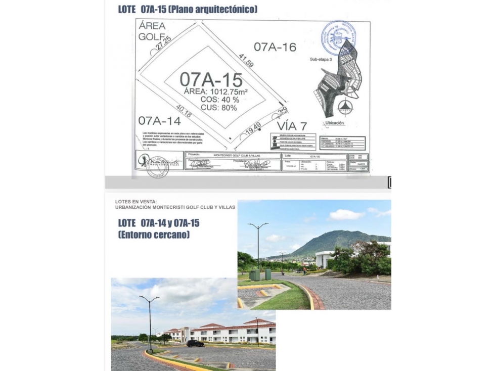Terreno plano de venta en Urb. Montecristi Golf Club-Manabí. — foto 2