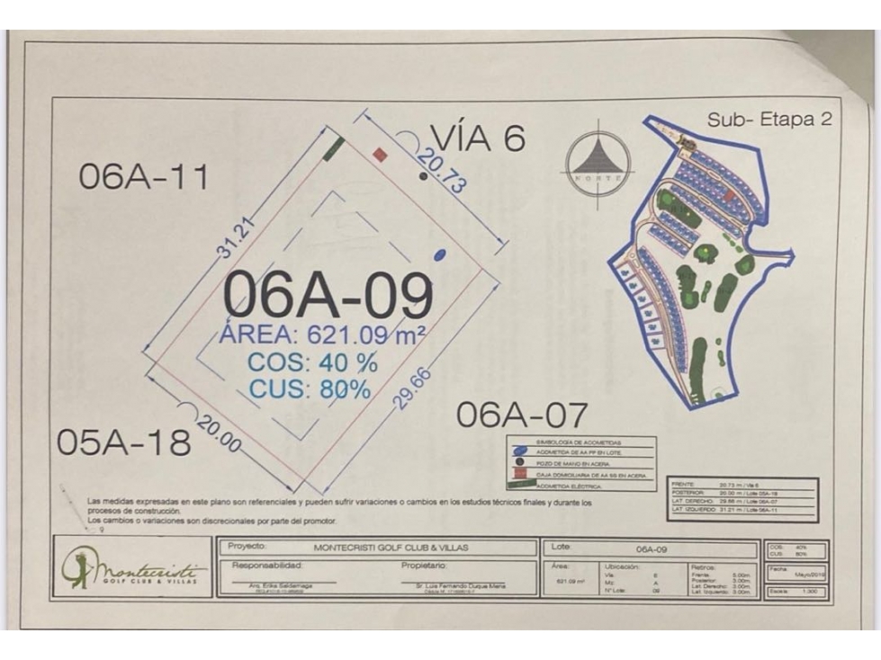 Lote plano de venta en Urb. Montecristi Golf Club en Manabí. — foto 3