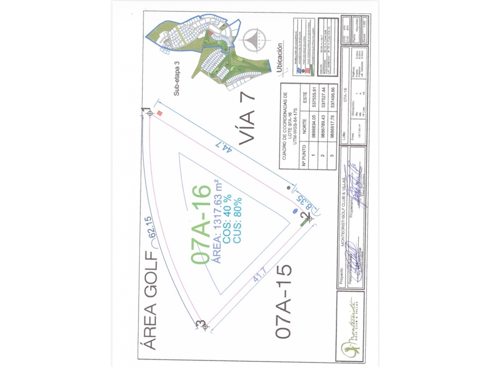 Venta de lote plano en Urb. Montecristi Golf Club. - 1
